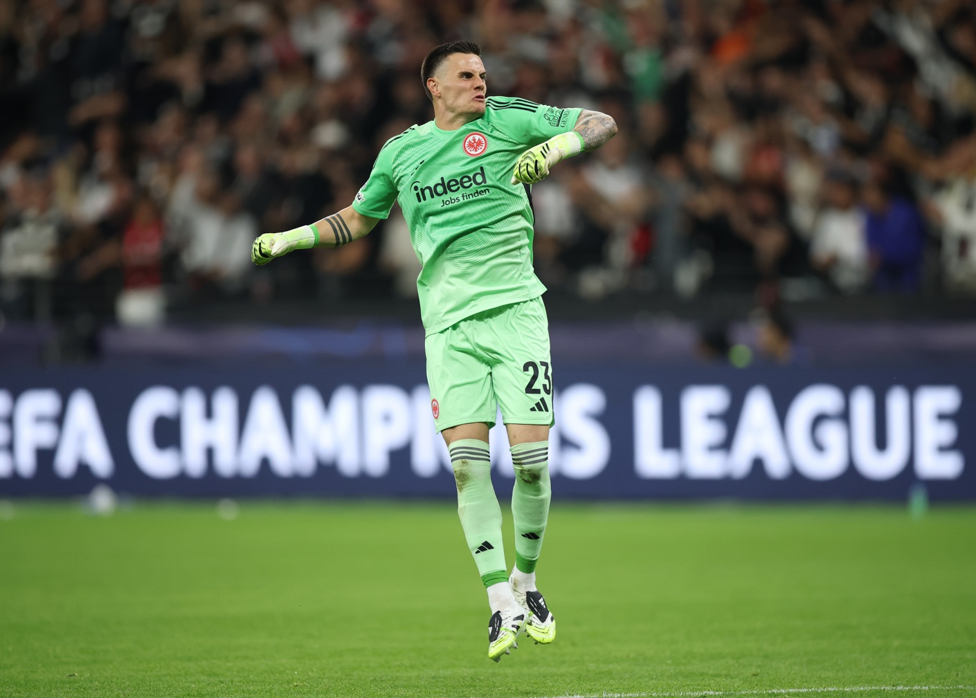 Michael Zetterer will start for Eintracht Frankfurt when they face Liverpool on Wednesday night