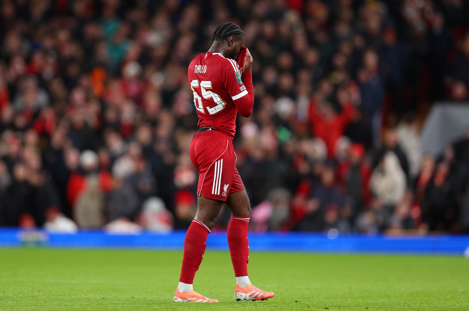 Amara Nallo was sent off in Liverpool's defeat to Crystal Palace on Wednesday night