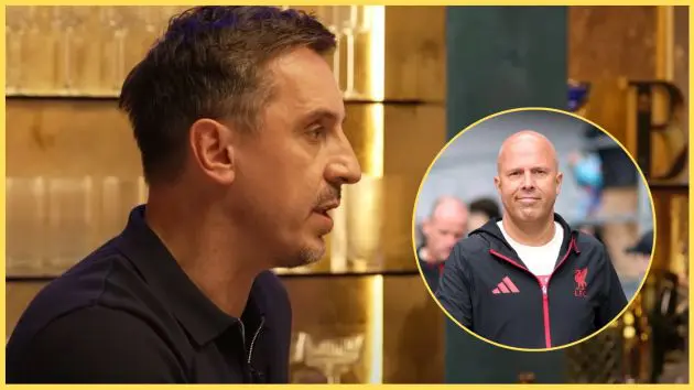 Gary Neville praised the 'flawless' job that Arne Slot has done at Liverpool
