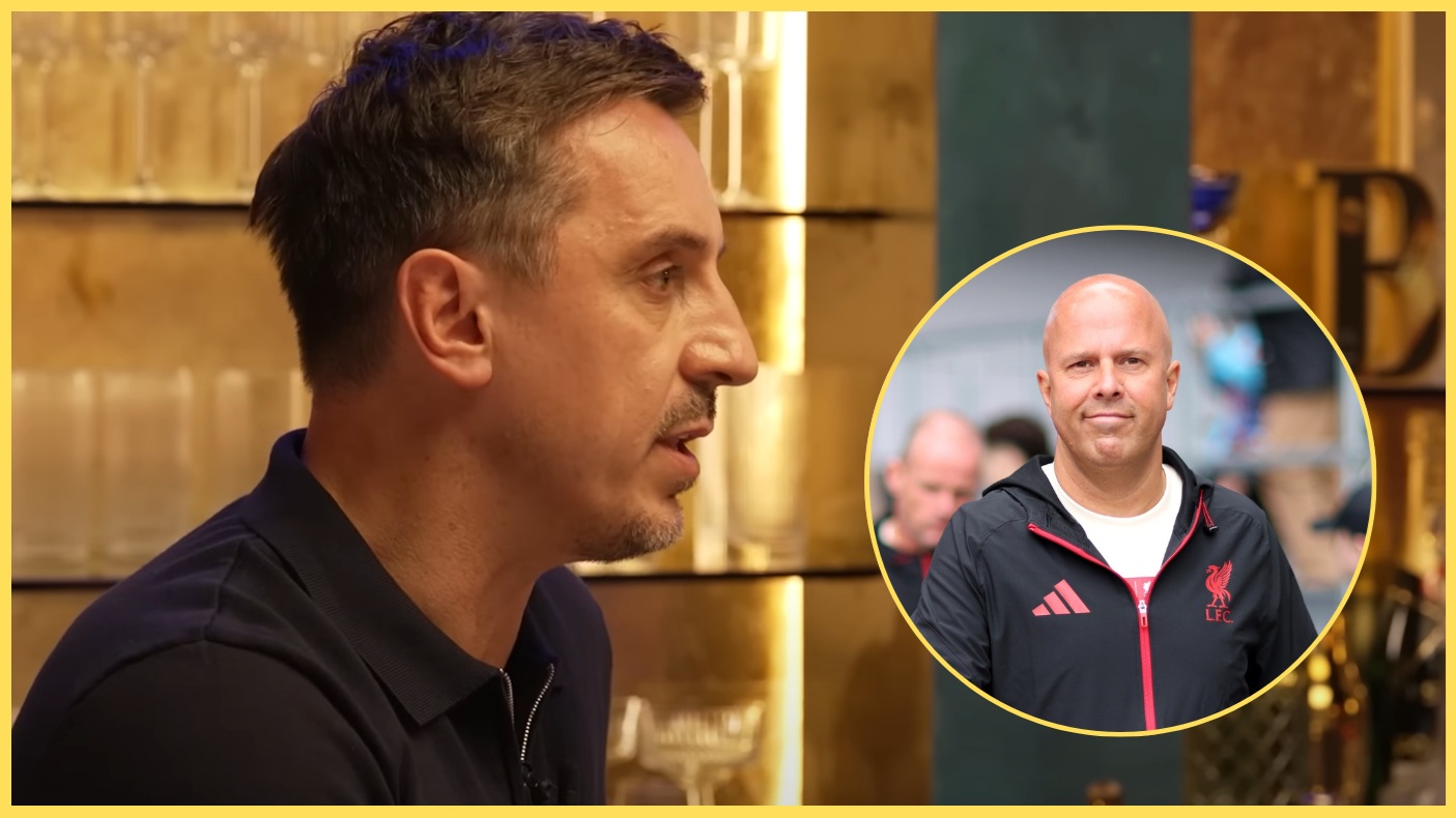 Gary Neville praised the 'flawless' job that Arne Slot has done at Liverpool