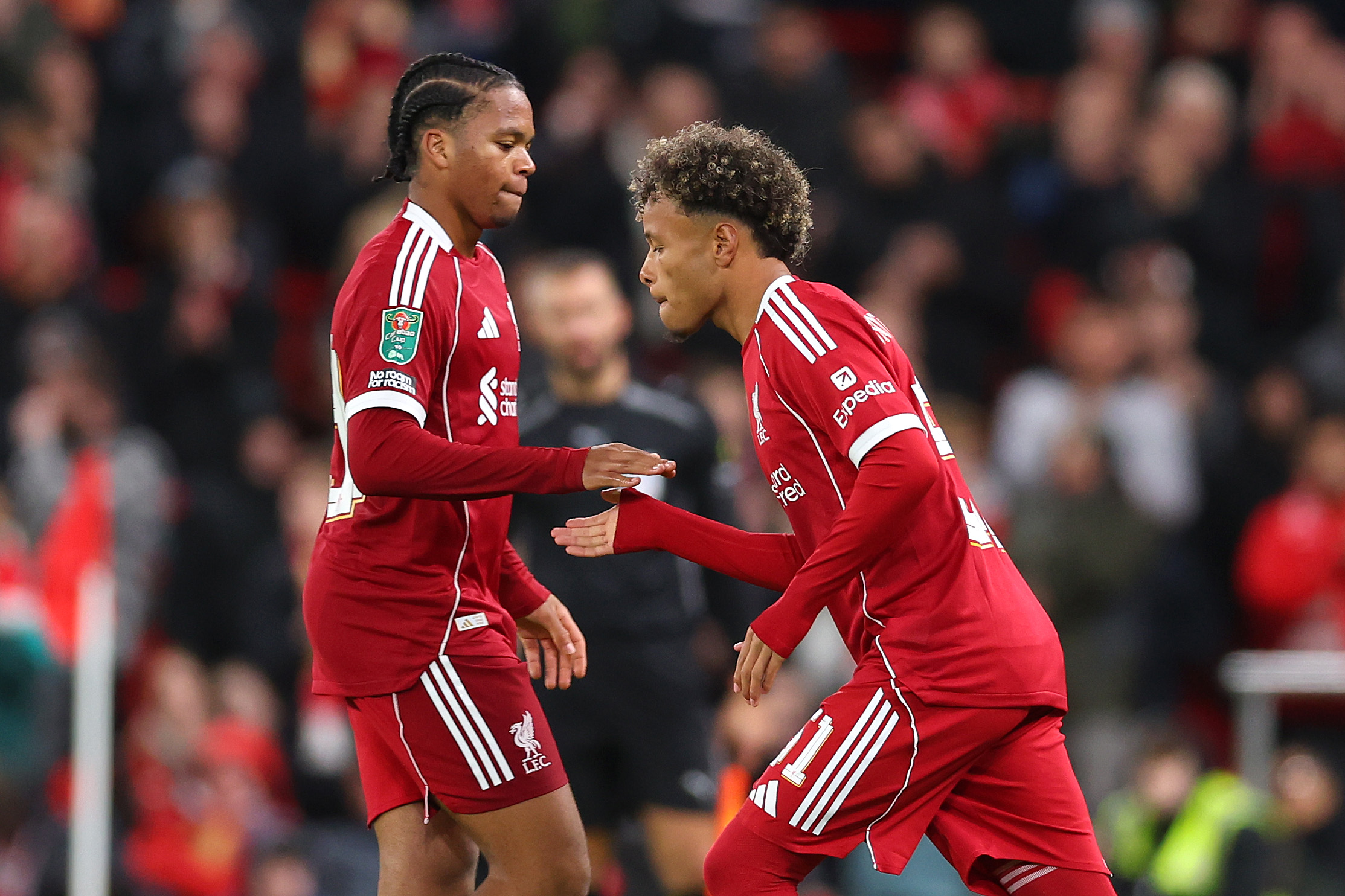 Rio Ngumoha and Trent Kone-Doherty were among several Liverpool youngsters to feature against Crystal Palace on Wednesday