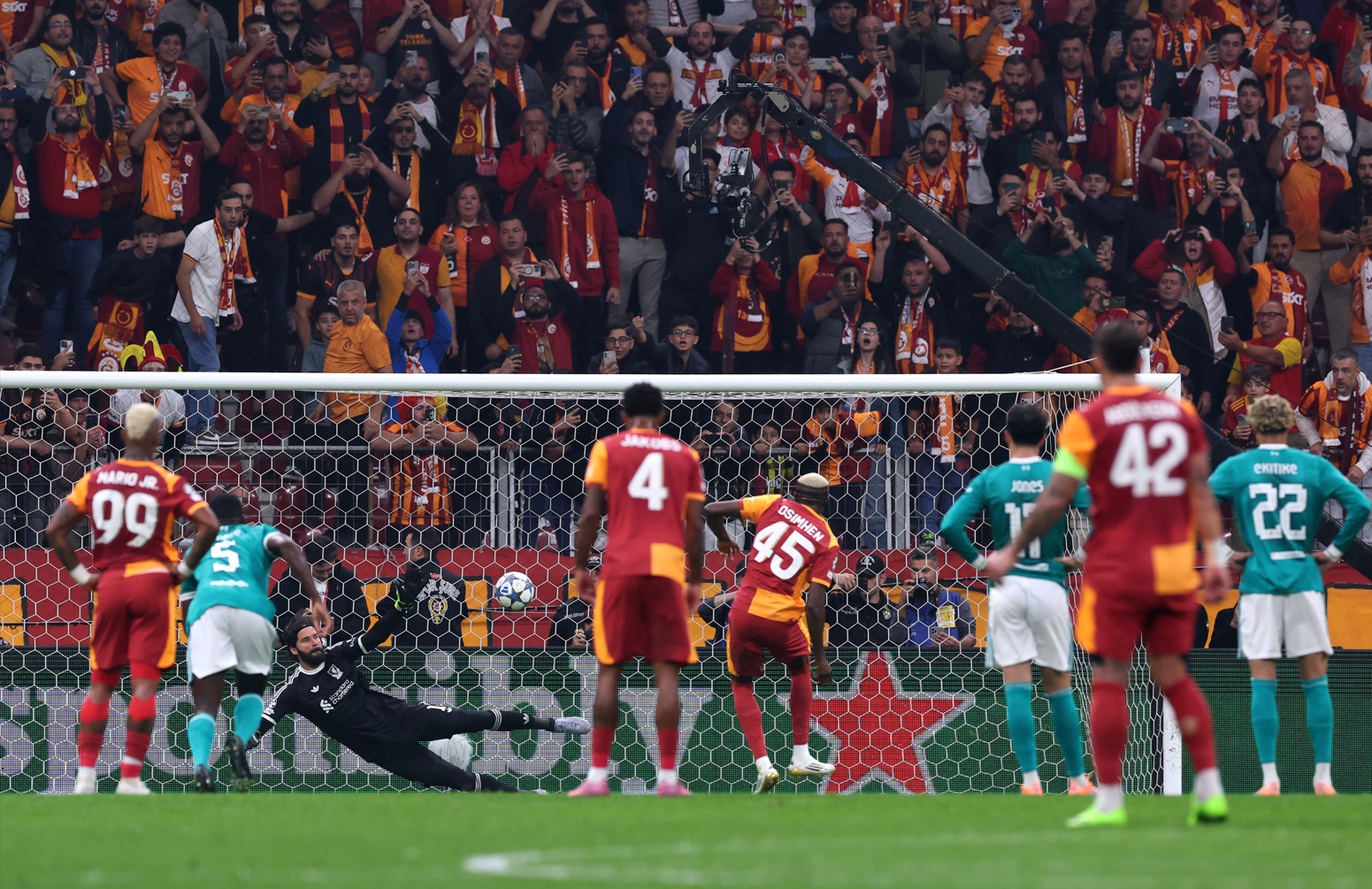 Victor Osimhen's penalty consigned Liverpool to defeat against Galatasaray