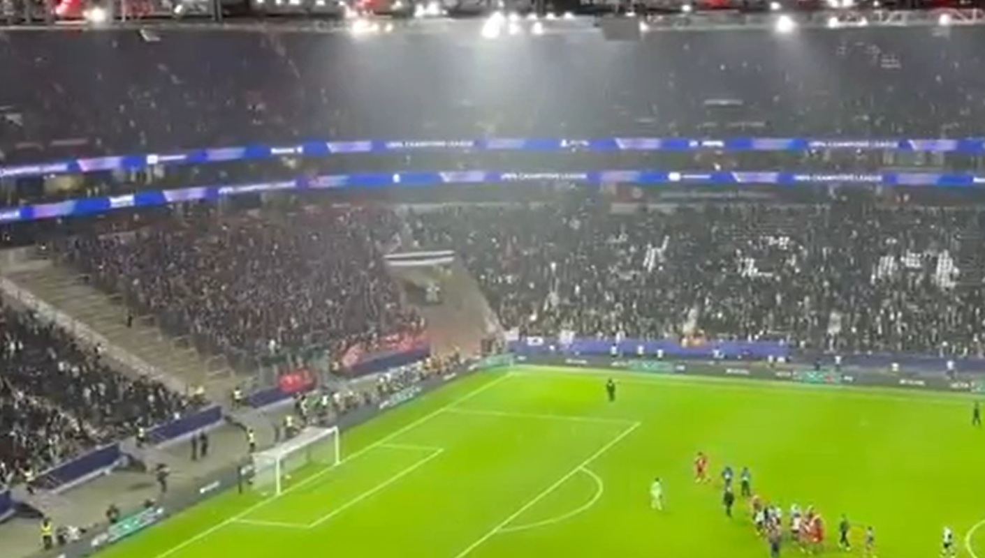 Mo Salah was seen applauding Liverpool fans after the win in Frankfurt before heading down the tunnel