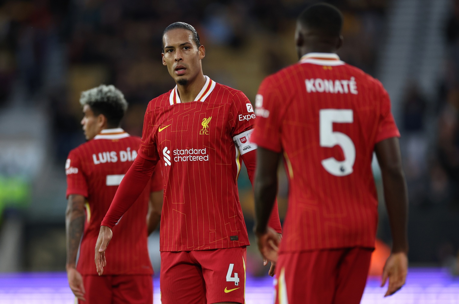 Alan Pardew claimed that Virgil van Dijk and Ibrahima Konate 'look like they have had a row' with each other