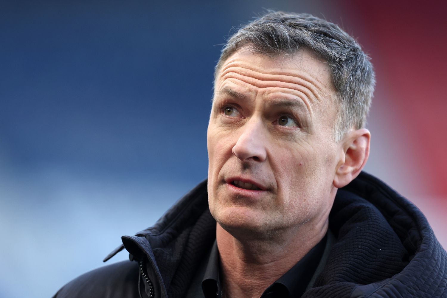 Chris Sutton pitchside as a pundit