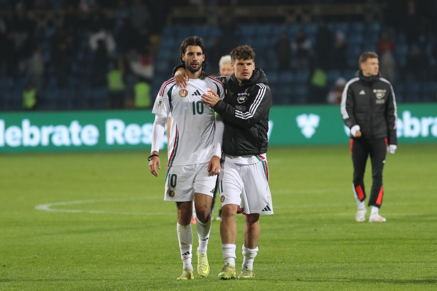 Milos Kerkez and Dominik Szoboszlai for Hungary against Armenia