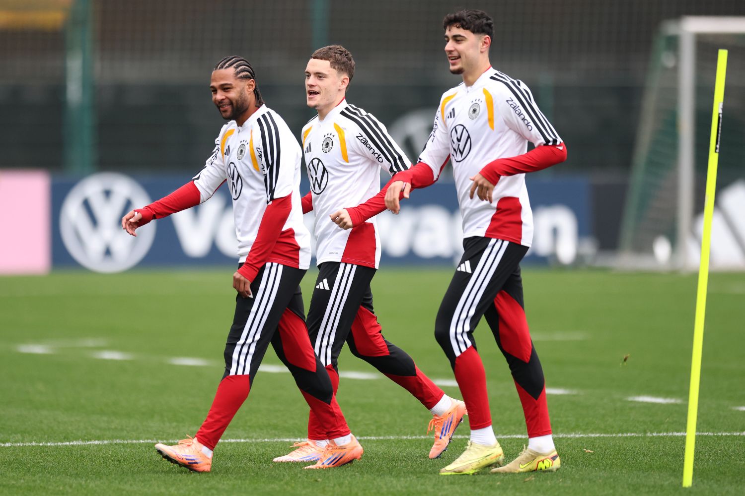 Serge Gnabry, Florian Wirtz and Aleksandar Pavlovic train for Germany