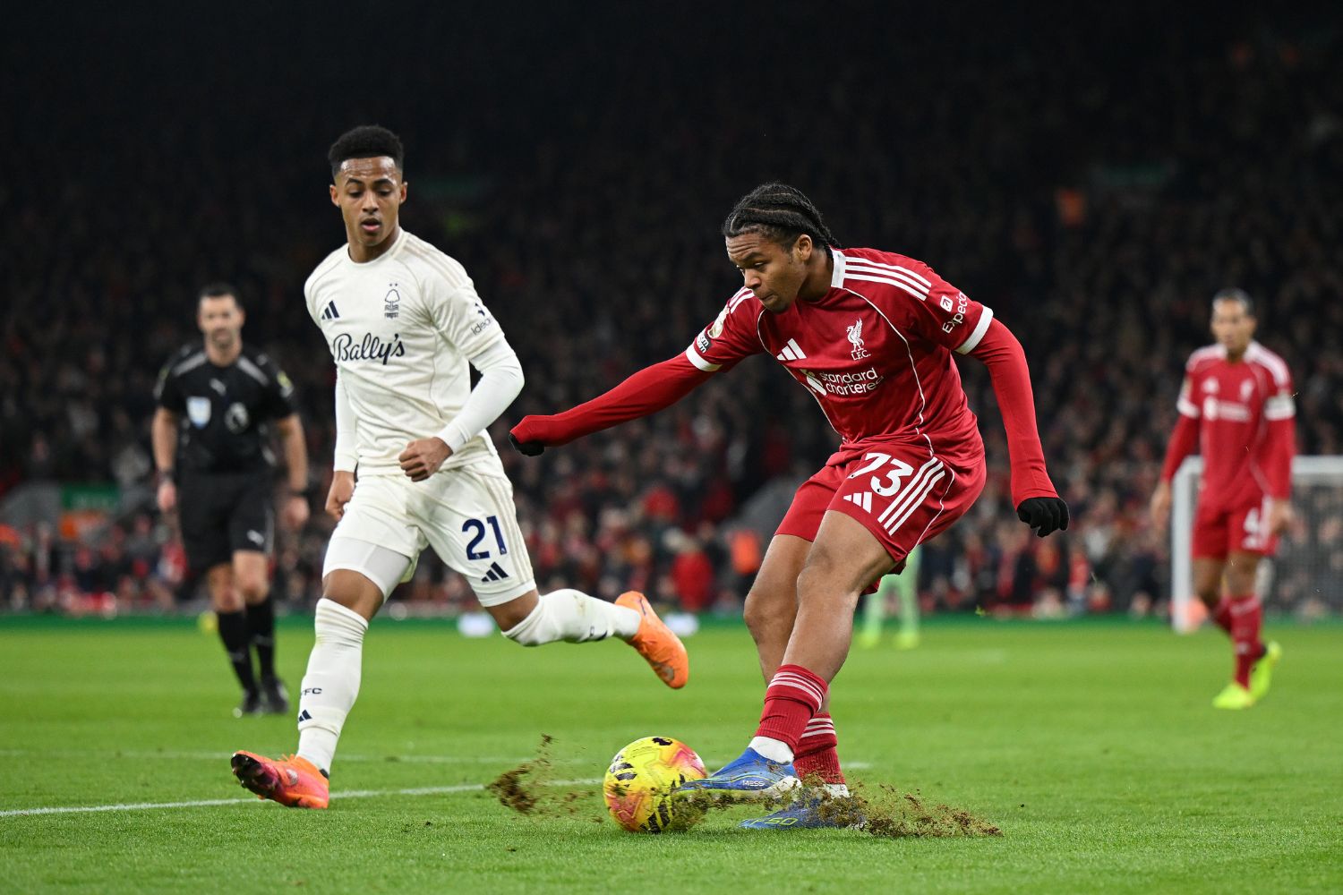 Rio Ngumoha against Nottingham Forest