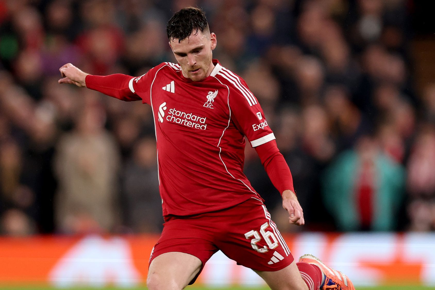 Andy Robertson against Real Madrid