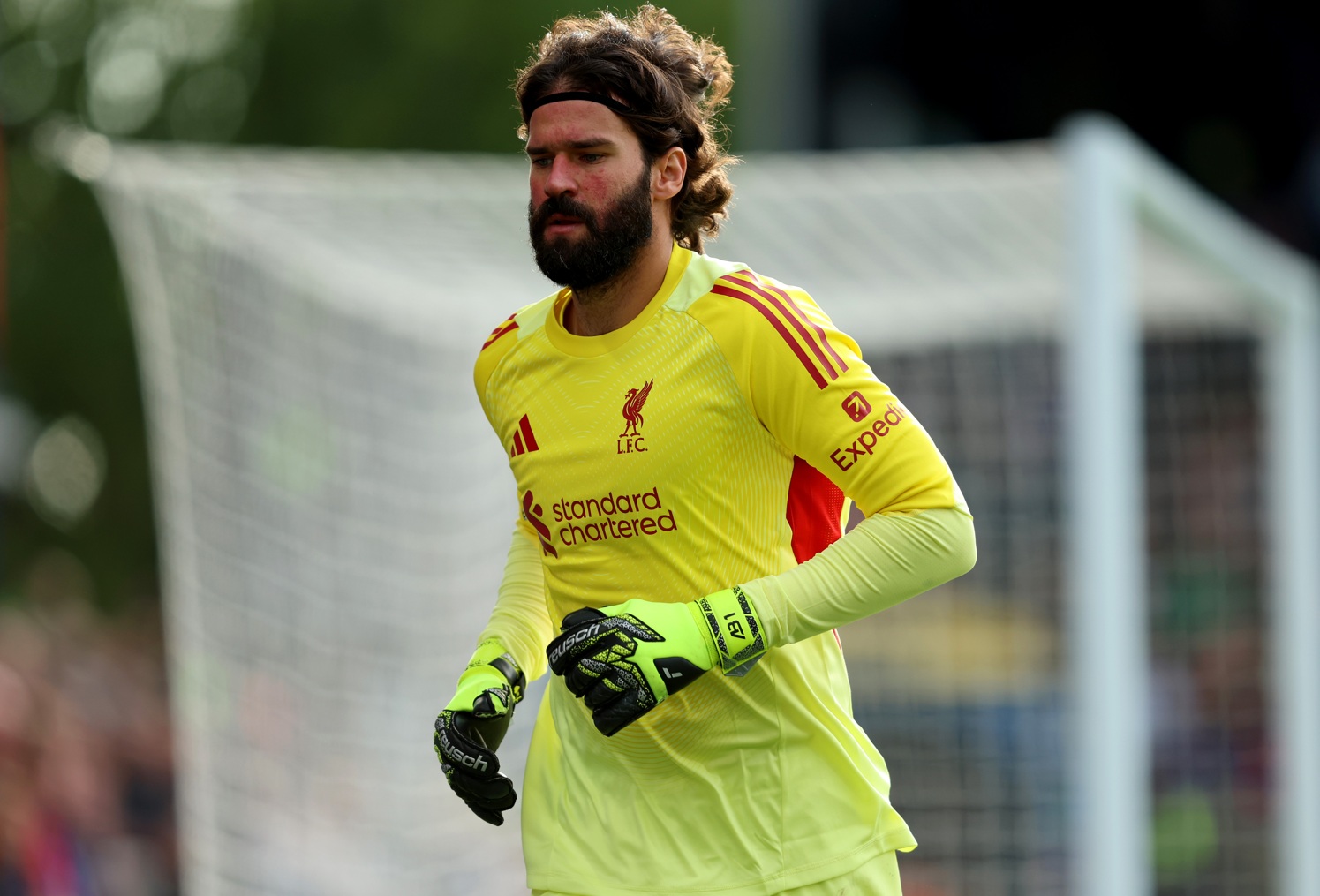 Alisson Becker is hopeful of returning from injury in time to face Nottingham Forest on Saturday week