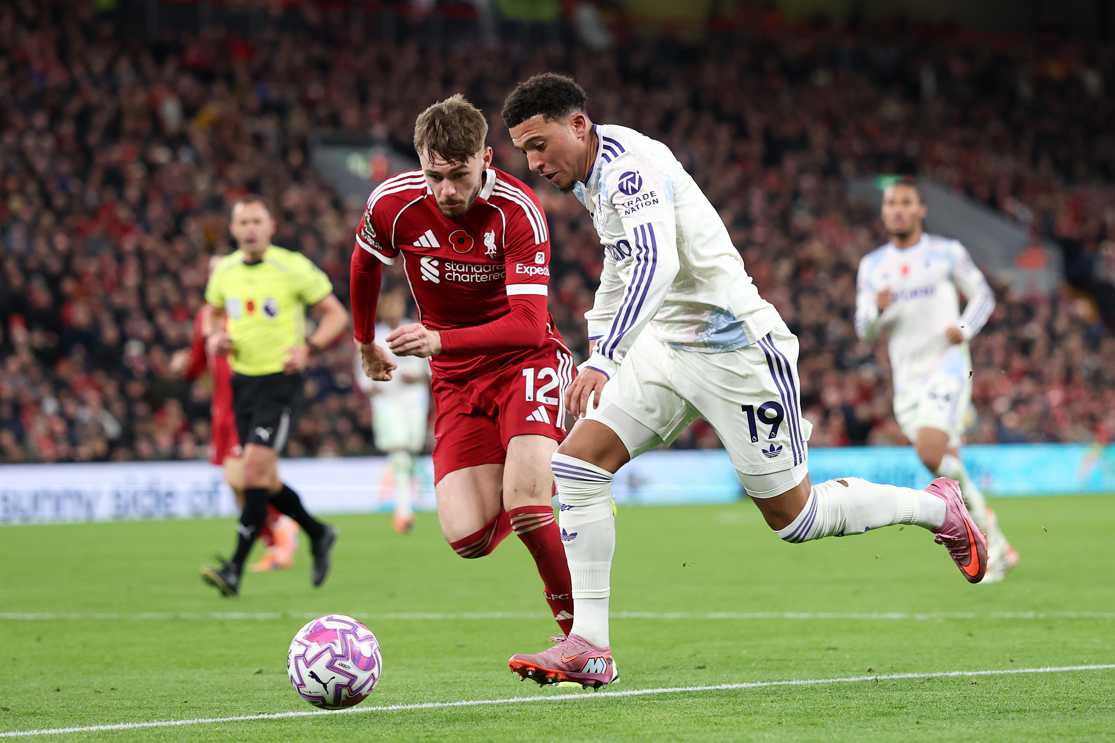 Conor Bradley played a full 90 minutes for only the second time this season against Aston Villa