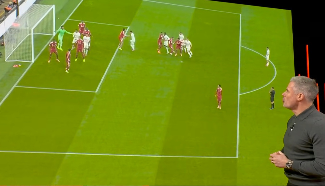 Jamie Carragher analyses Murillo's goal for Nottingham Forest in their 3-0 win over Liverpool