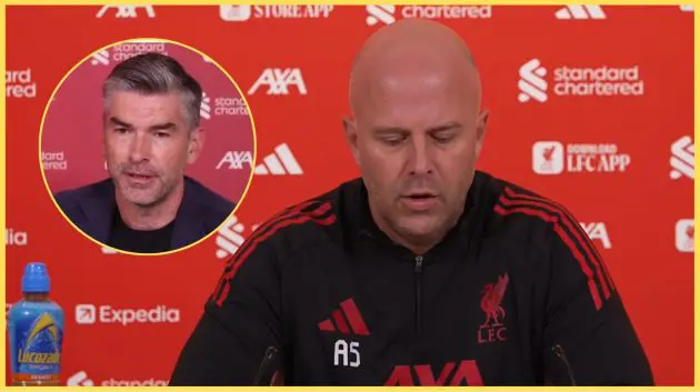 Arne Slot has vowed to 'fight on' as Liverpool head coach