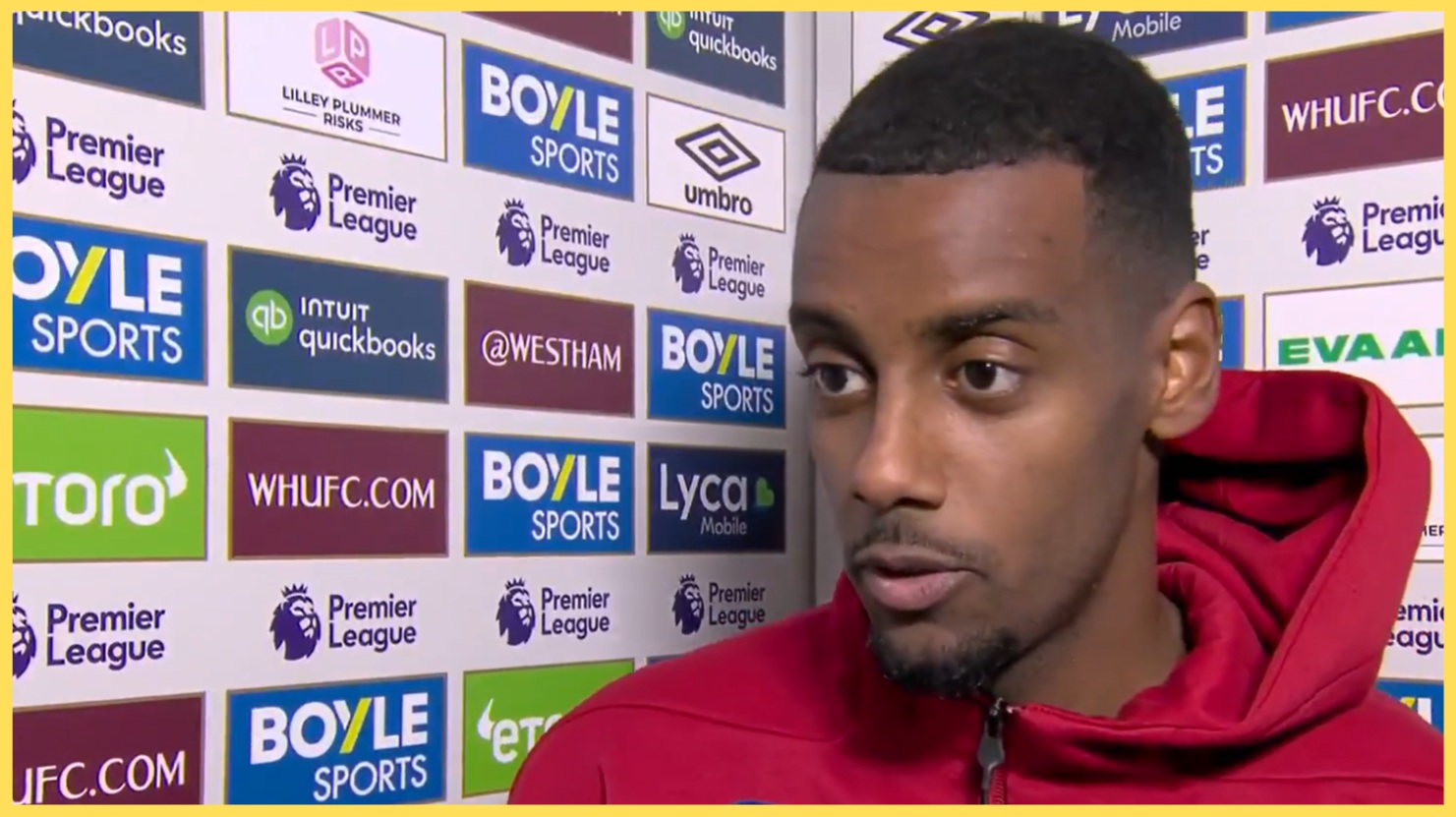 Alexander Isak voiced his relief at scoring his first league goal for Liverpool