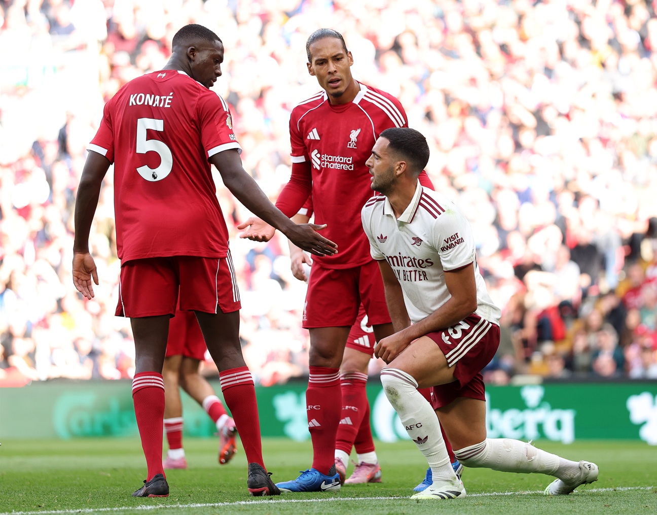 Ibrahima Konate and Virgil van Dijk are two of just three fit senior centre-backs at Liverpool