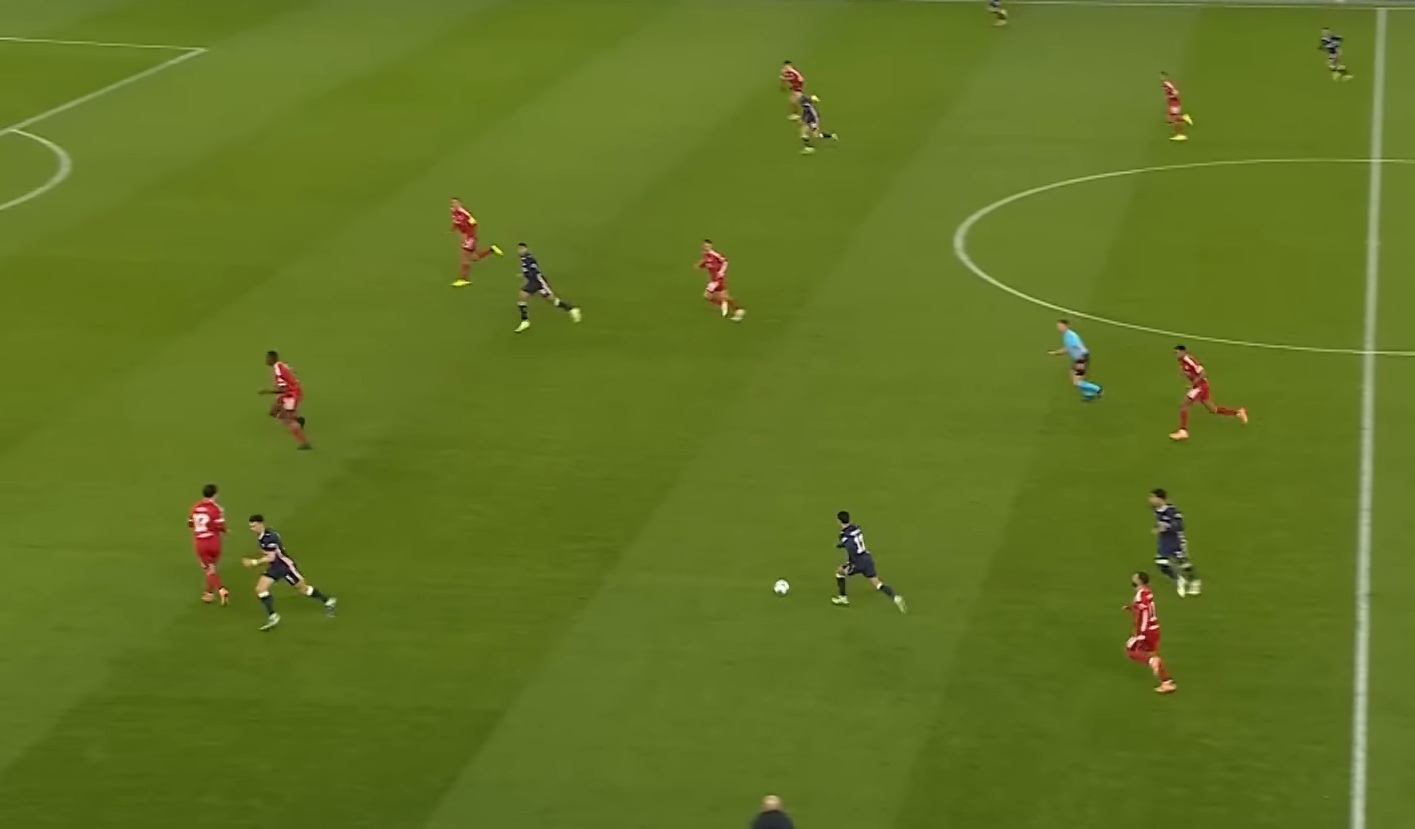 Mauro Junior skipped past Mo Salah all too easily to set up PSV Eindhoven's second goal against Liverpool
