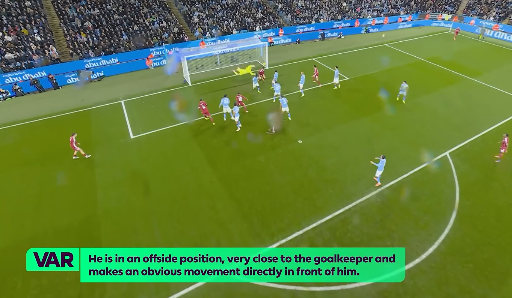 Michael Oliver on VAR confirmed the assistant referee's initial offside decison on Virgil van Dijk's disallowed goal