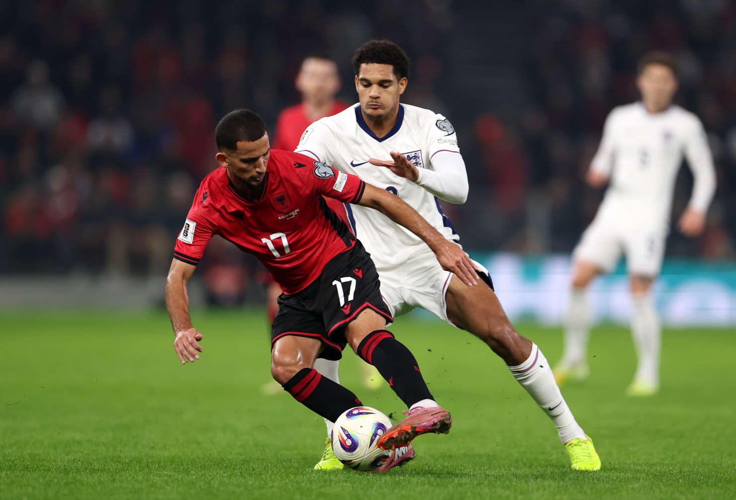 Jarell Quansah made his debut for England against Albania on Sunday