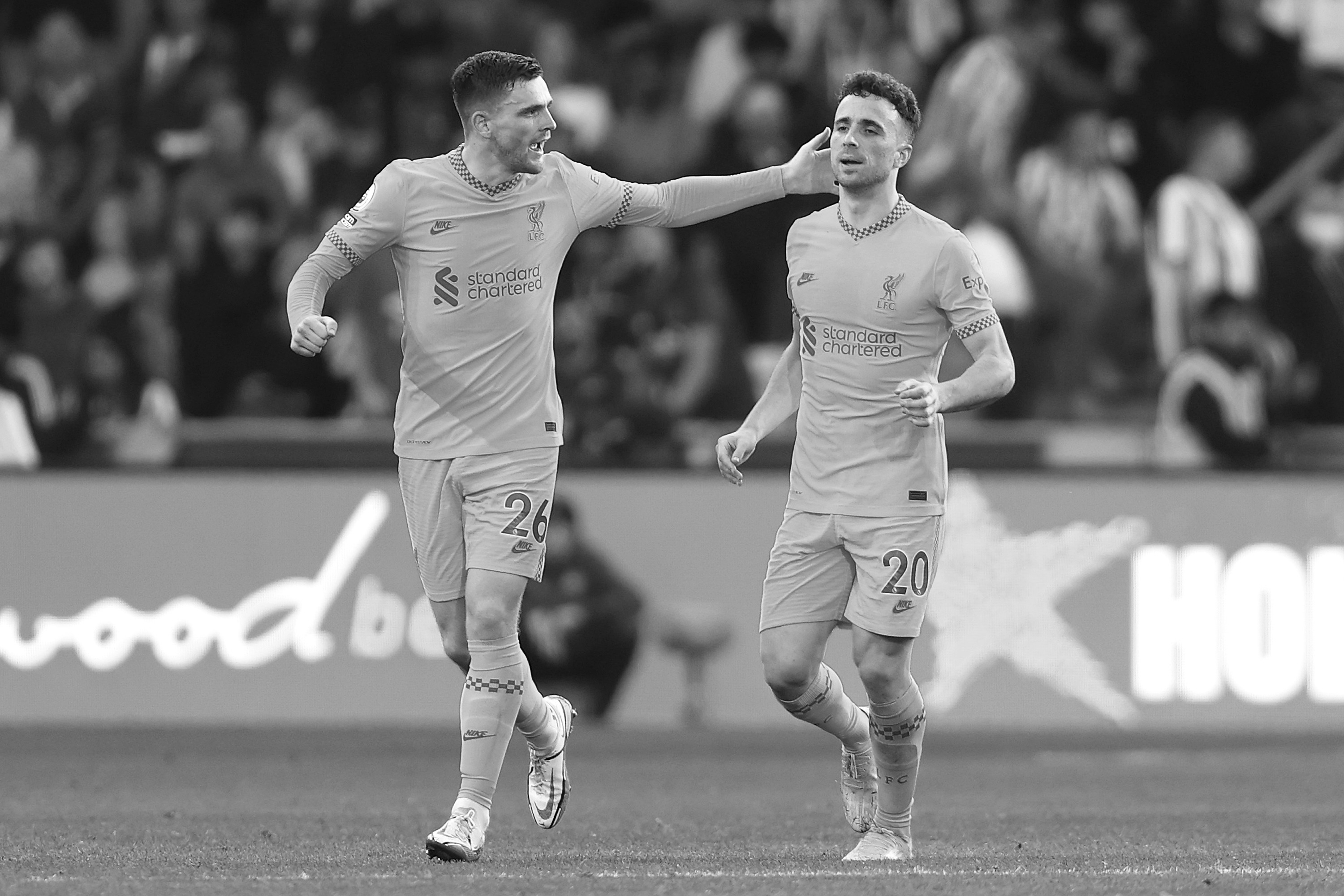 Diogo Jota was foremost in Andy Robertson's thoughts on the day that Scotland qualified for the World Cup