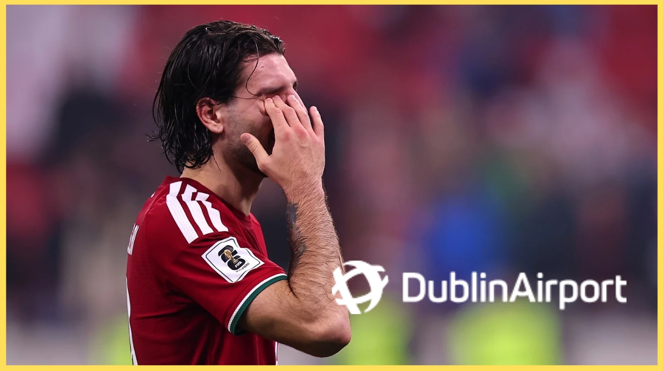 Dublin Airport mocked Dominik Szoboszlai after Ireland's win over Hungary on Sunday