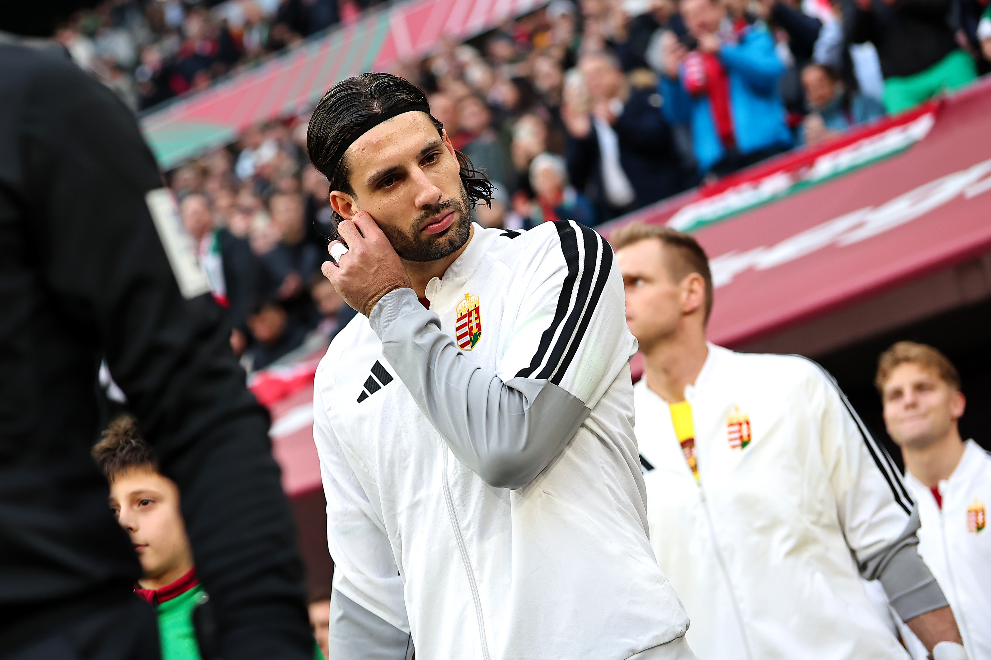 Dominik Szoboszlai was left heartbroken as Hungary's World Cup qualification hopes were ended on Sunday