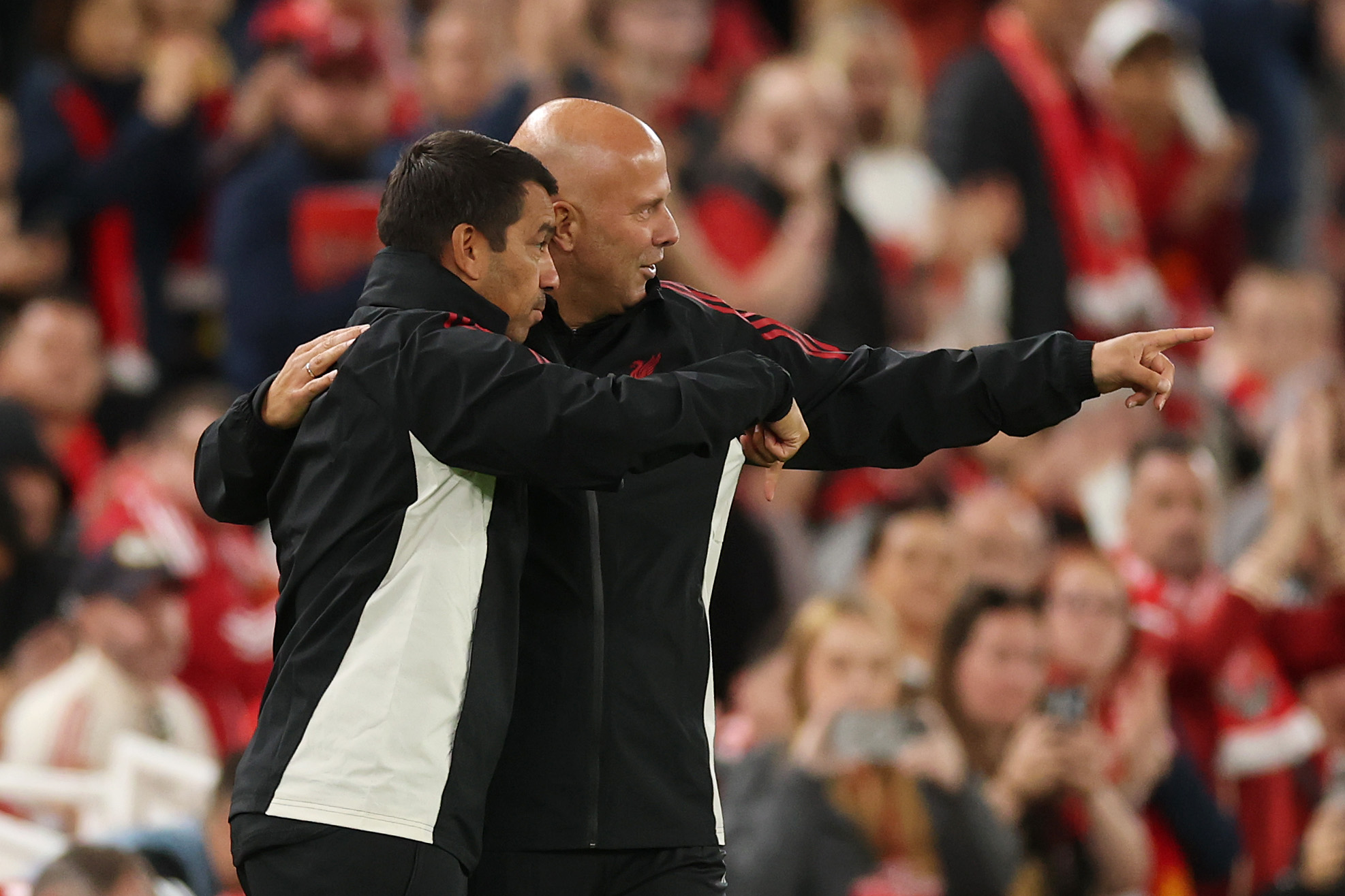 Giovanni van Bronckhorst joined Arne Slot's backroom staff at Liverpool in July