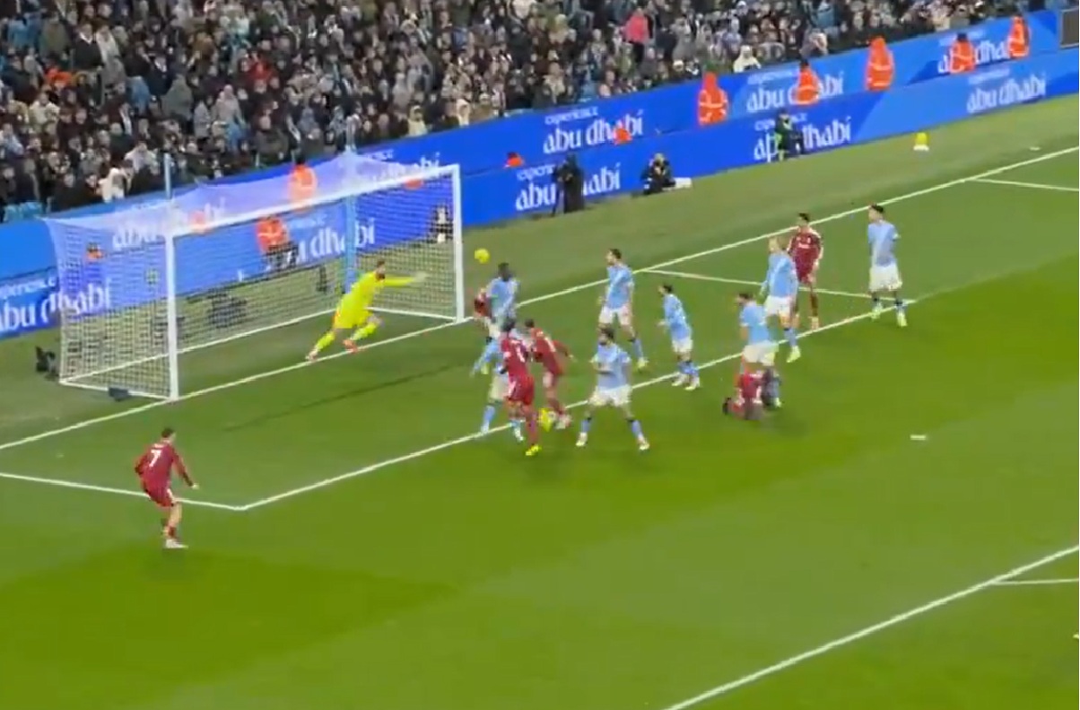 Andy Robertson was deemed to have been interfering with play and offside for Virgil van Dijk's disallowed goal
