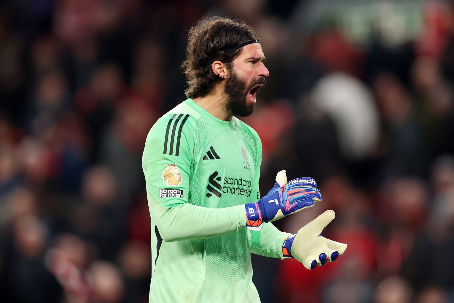 Alisson Becker against Tottenham