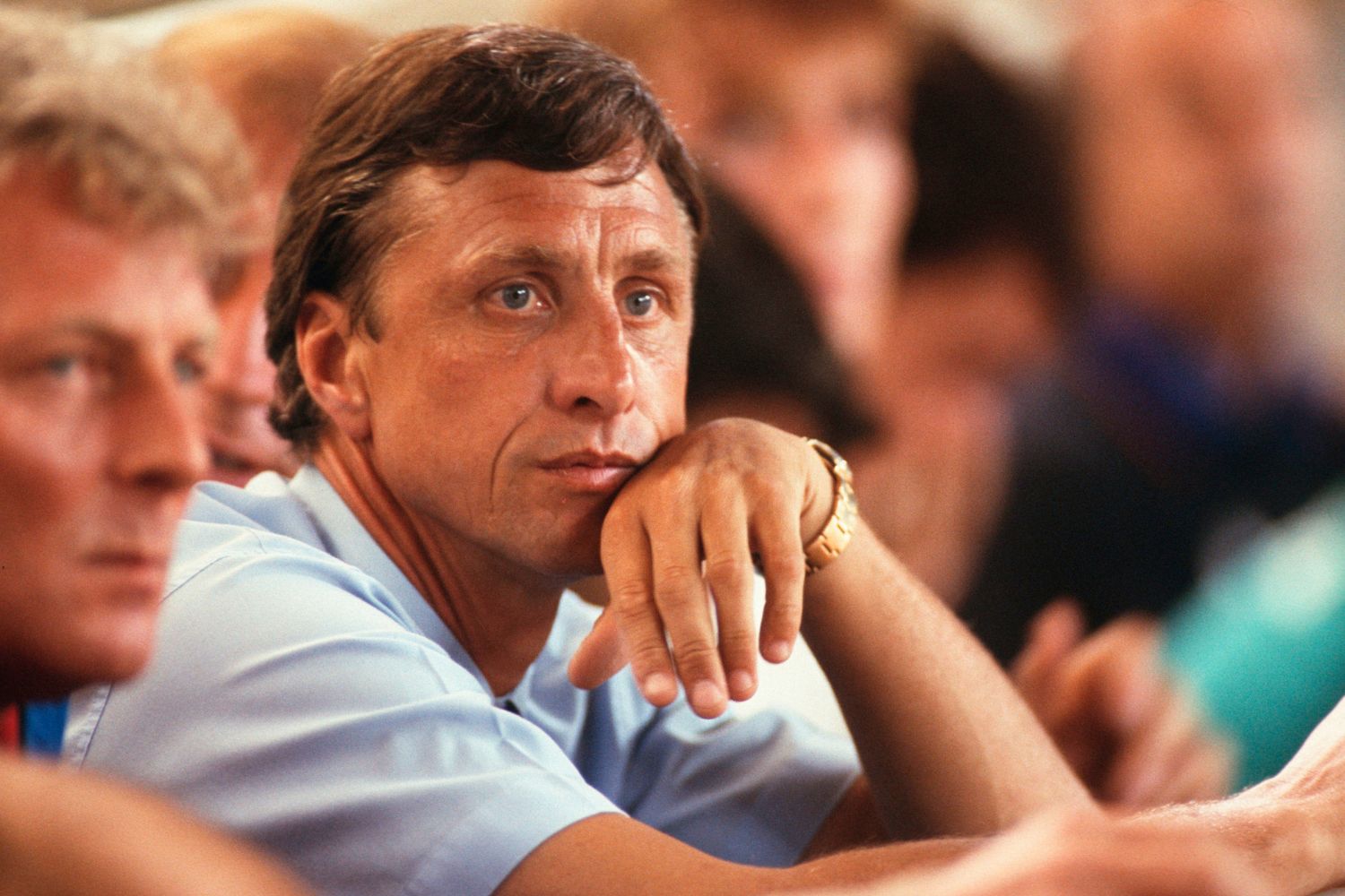 Johan Cruyff in charge of Barcelona in 1992