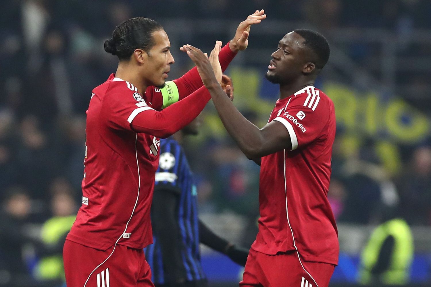 Ibrahima Konate’ and Virgil van Dijk of Liverpool