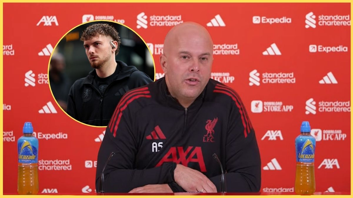 Arne Slot speaks about Harvey Elliott