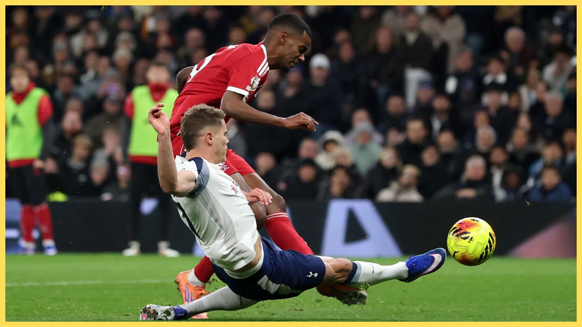Alexander Isak scores against Spurs