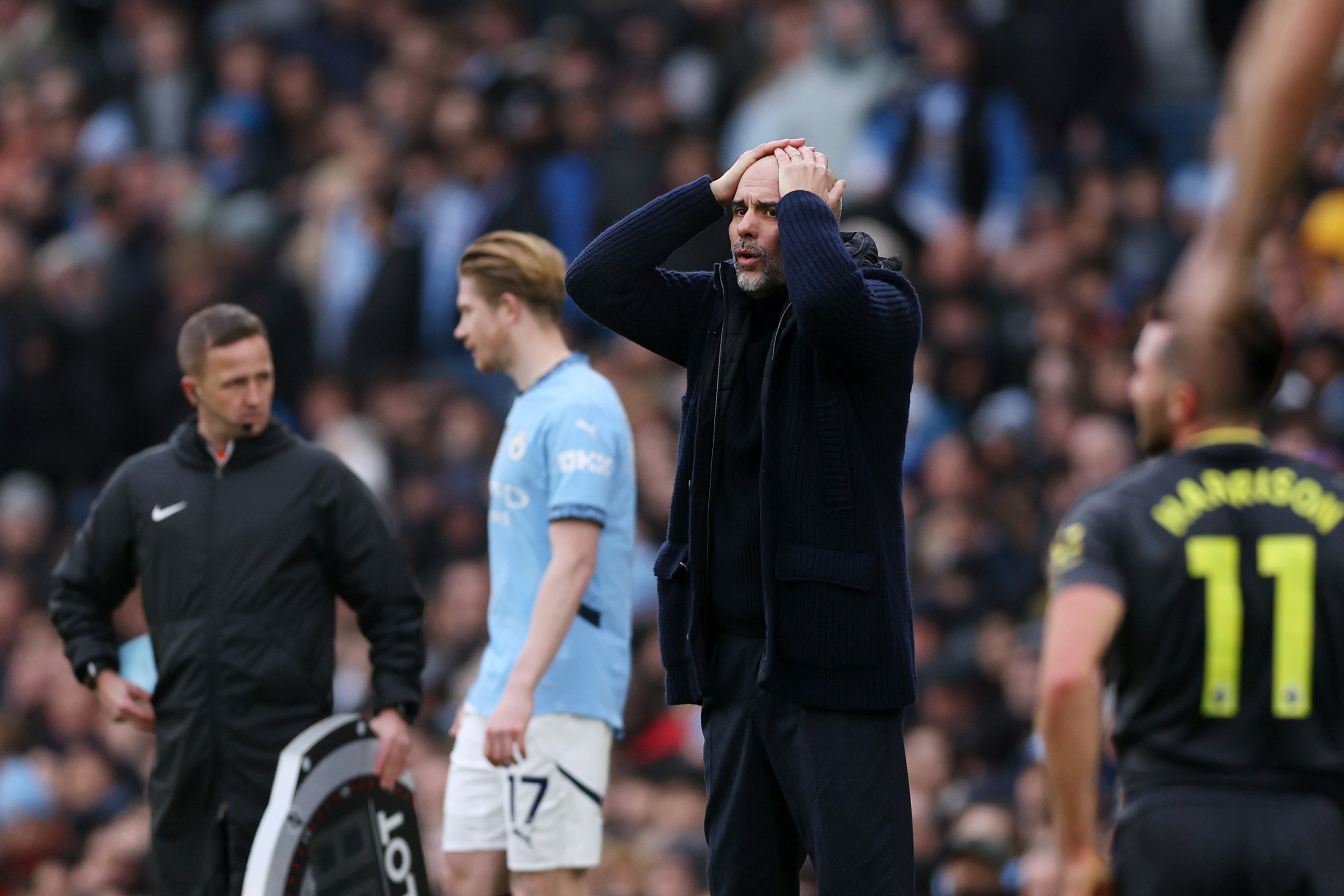 Pep Guardiola endured a nightmarish two months with Manchester City at the end of 2024