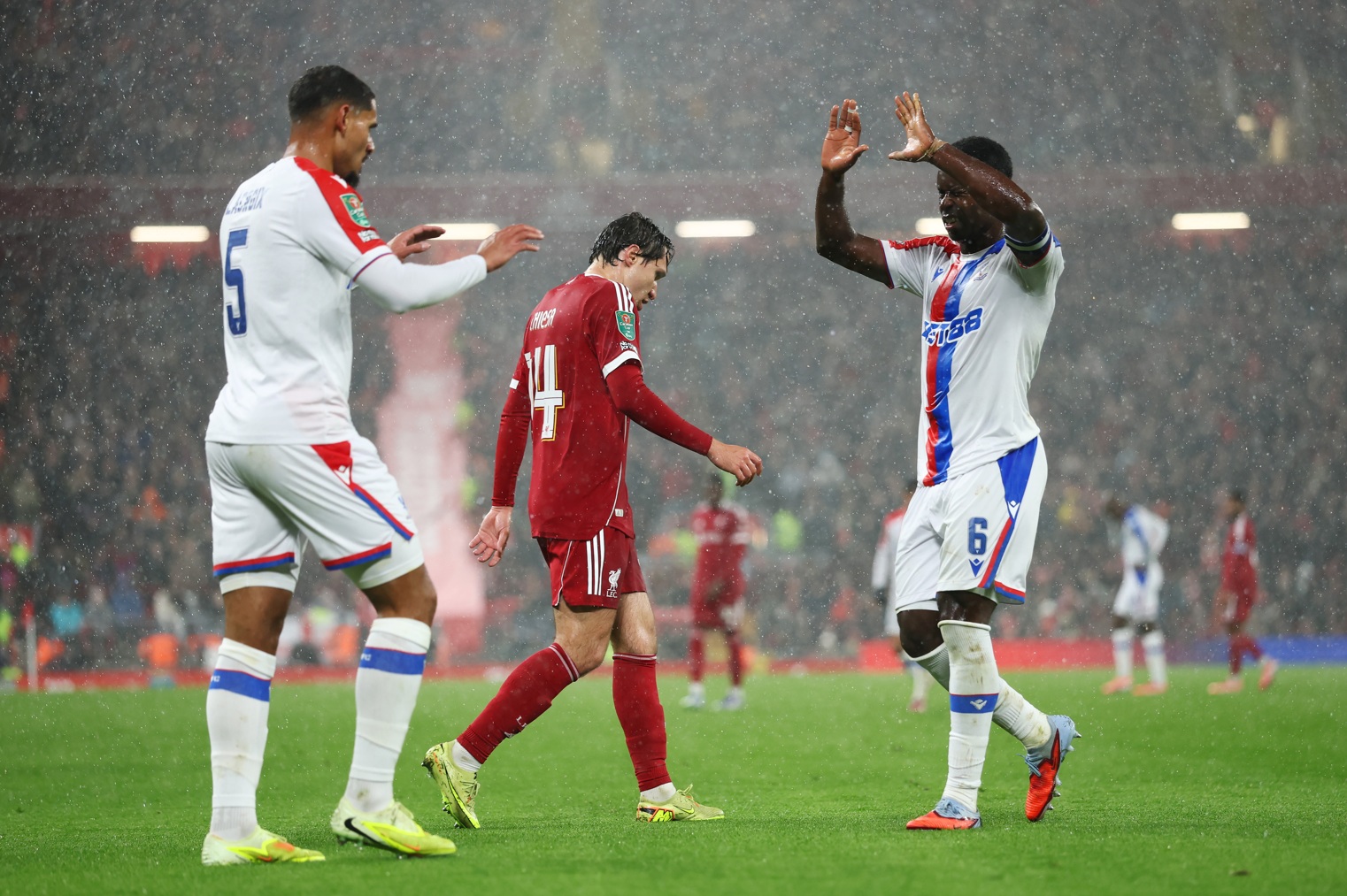 Crystal Palace knocked Liverpool out of the Carabao Cup in October