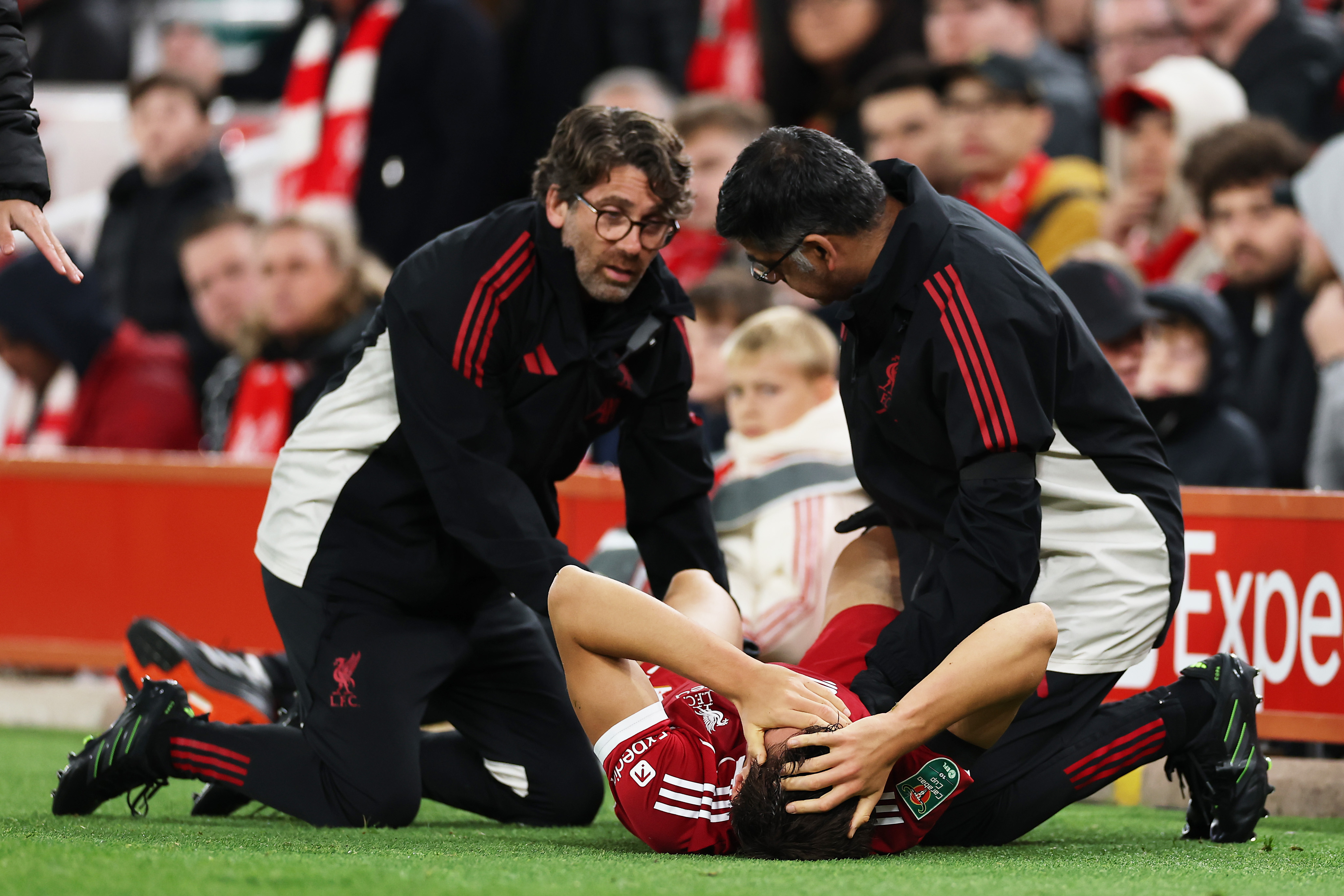 Giovanni Leoni suffered an ACL injury when Liverpool beat Southampton in the Carabao Cup in September