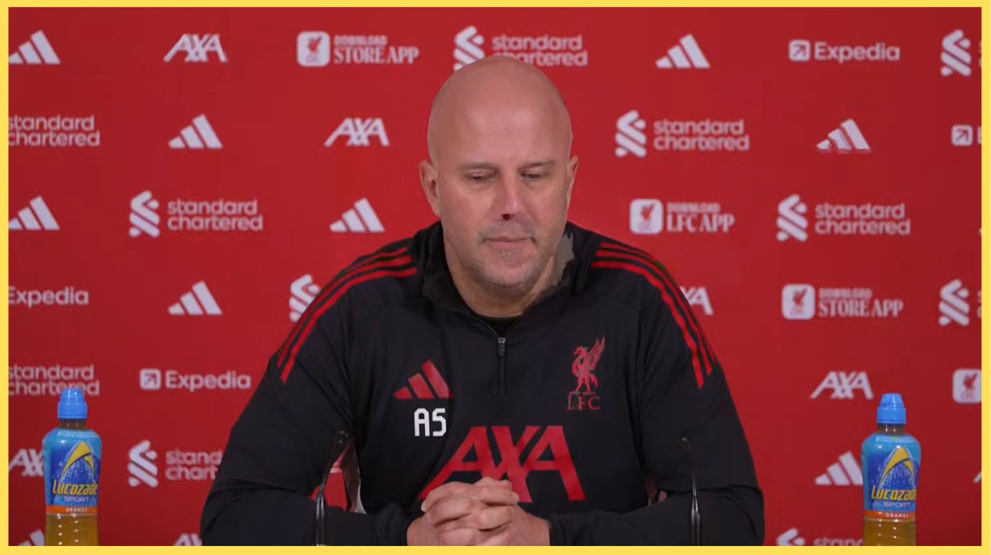 Arne Slot said he was 'almost happy' for Liverpool to be knocked out of the Carabao Cup in October