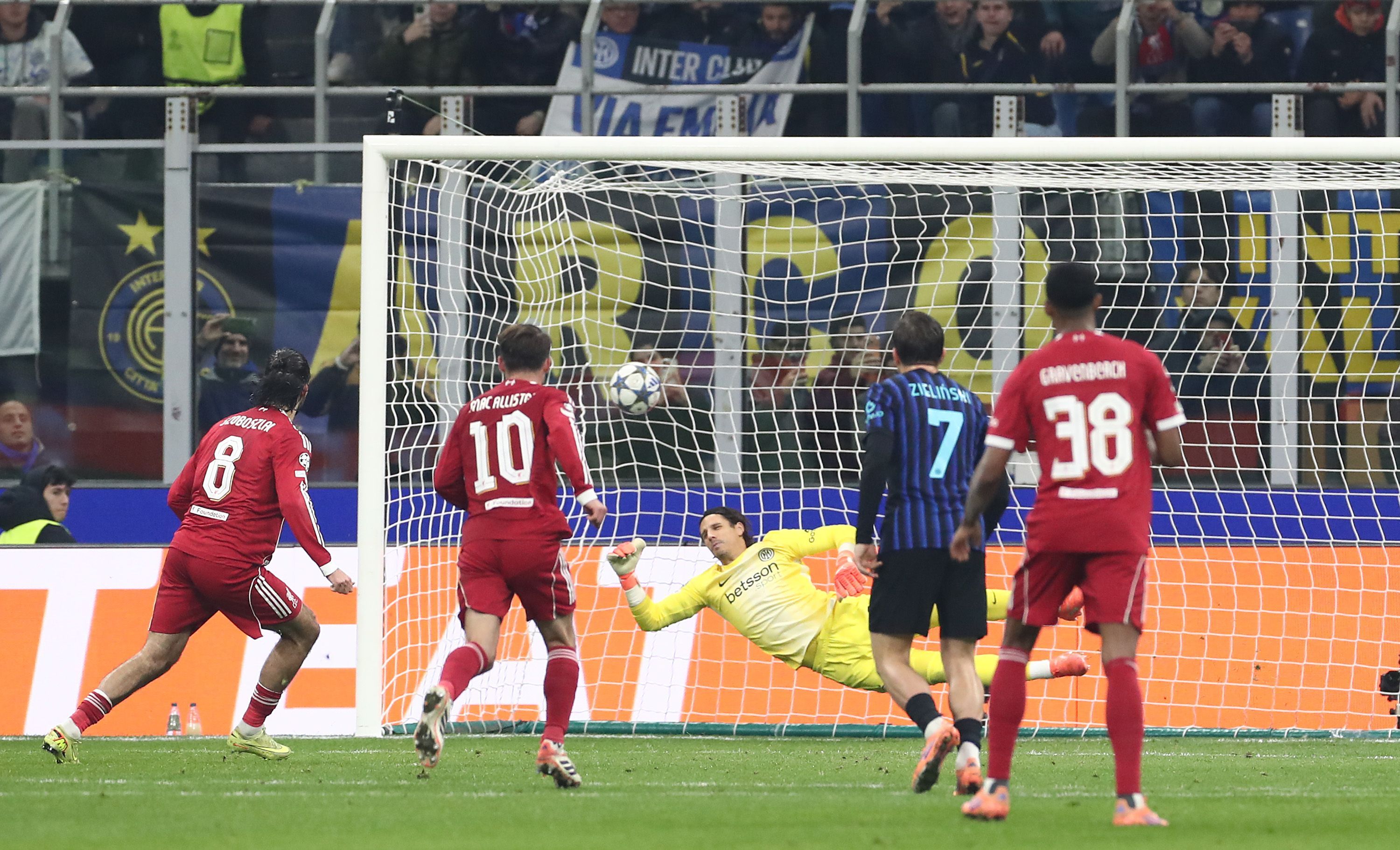 Dominik Szoboszlai's penalty gave Liverpool victory away to Inter Milan