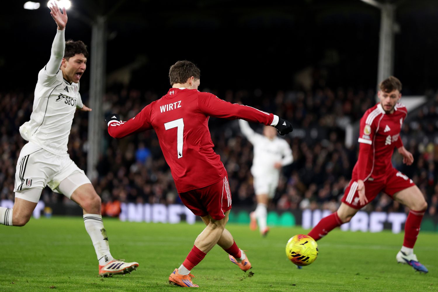 Florian Wirtz scores against Fulham