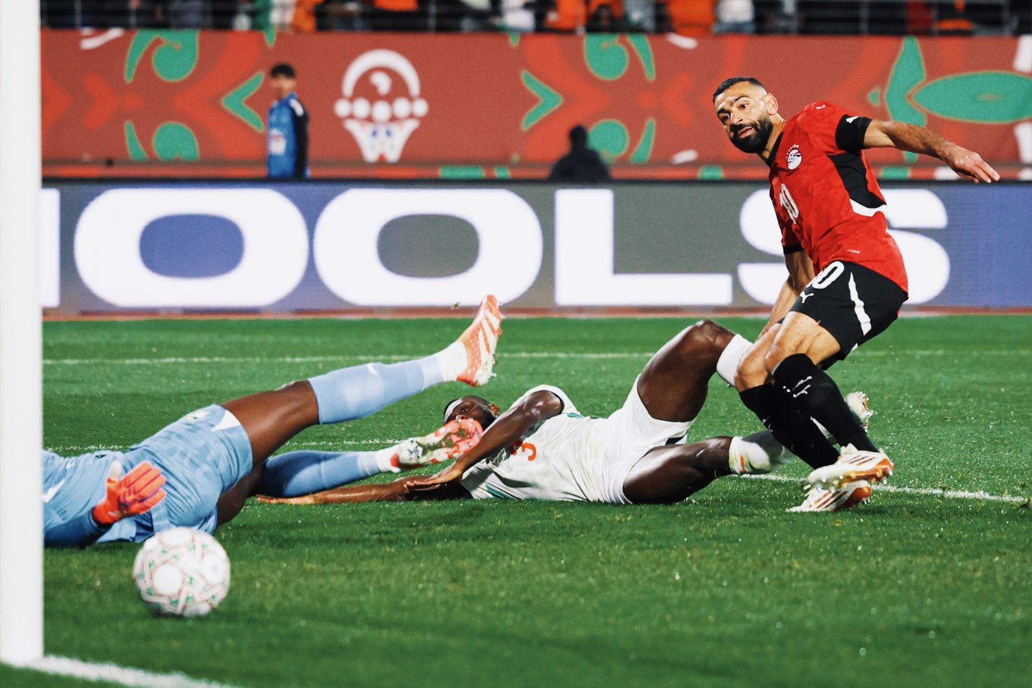 Mo Salah scores for Egypt against Ivory Coast at AFCON