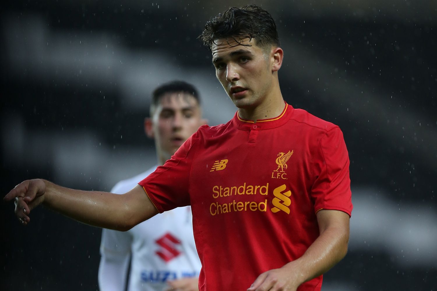 Adam Phillips of Liverpool U21 in action during the Pre-Season Friendly