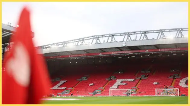 General image of Anfield before Liverpool played Leeds