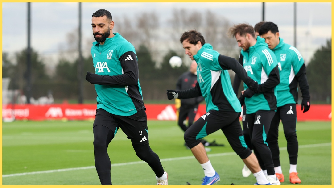 Liverpool trained on Tuesday ahead of their Champions League clash against Qarabag