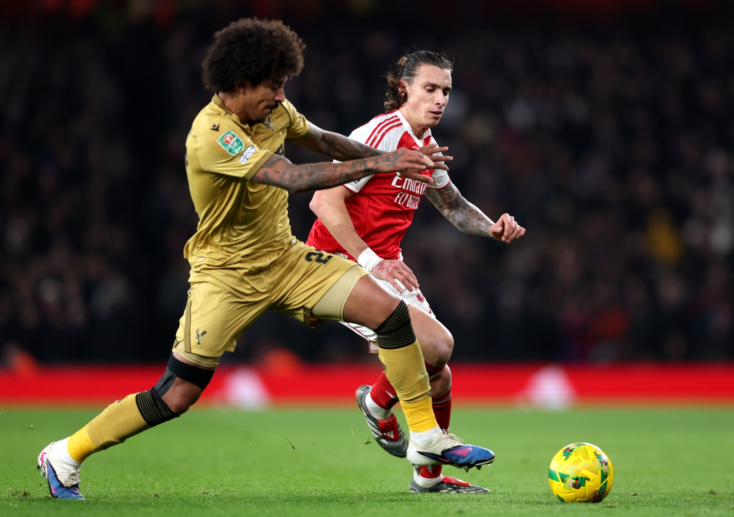 Arsenal will be without Riccardo Calafiori for their fixture against Liverpool on Thursday night