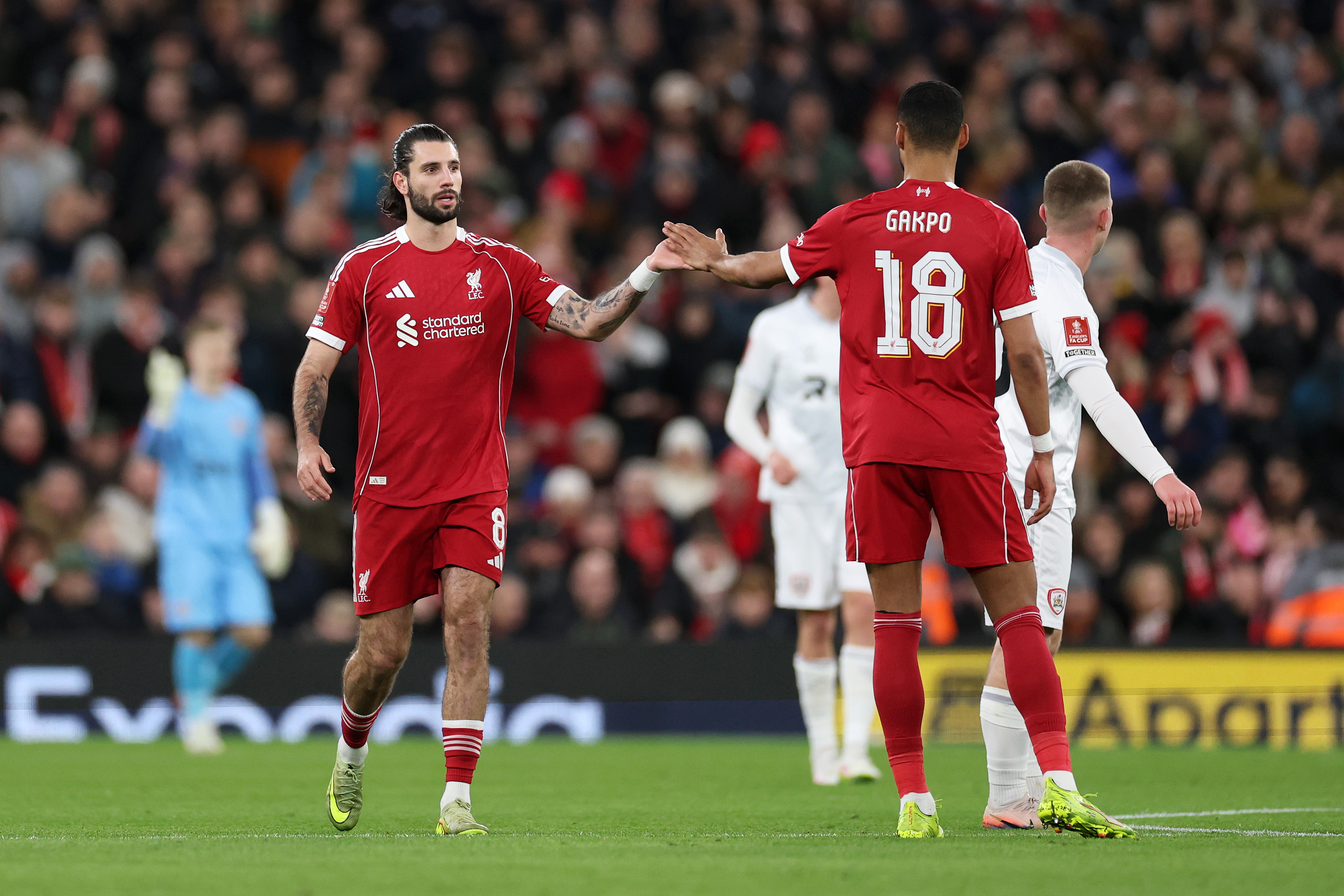 Dominik Szoboszlai apologised to his Liverpool teammates over his error which led to Barnsley's goal at Anfield
