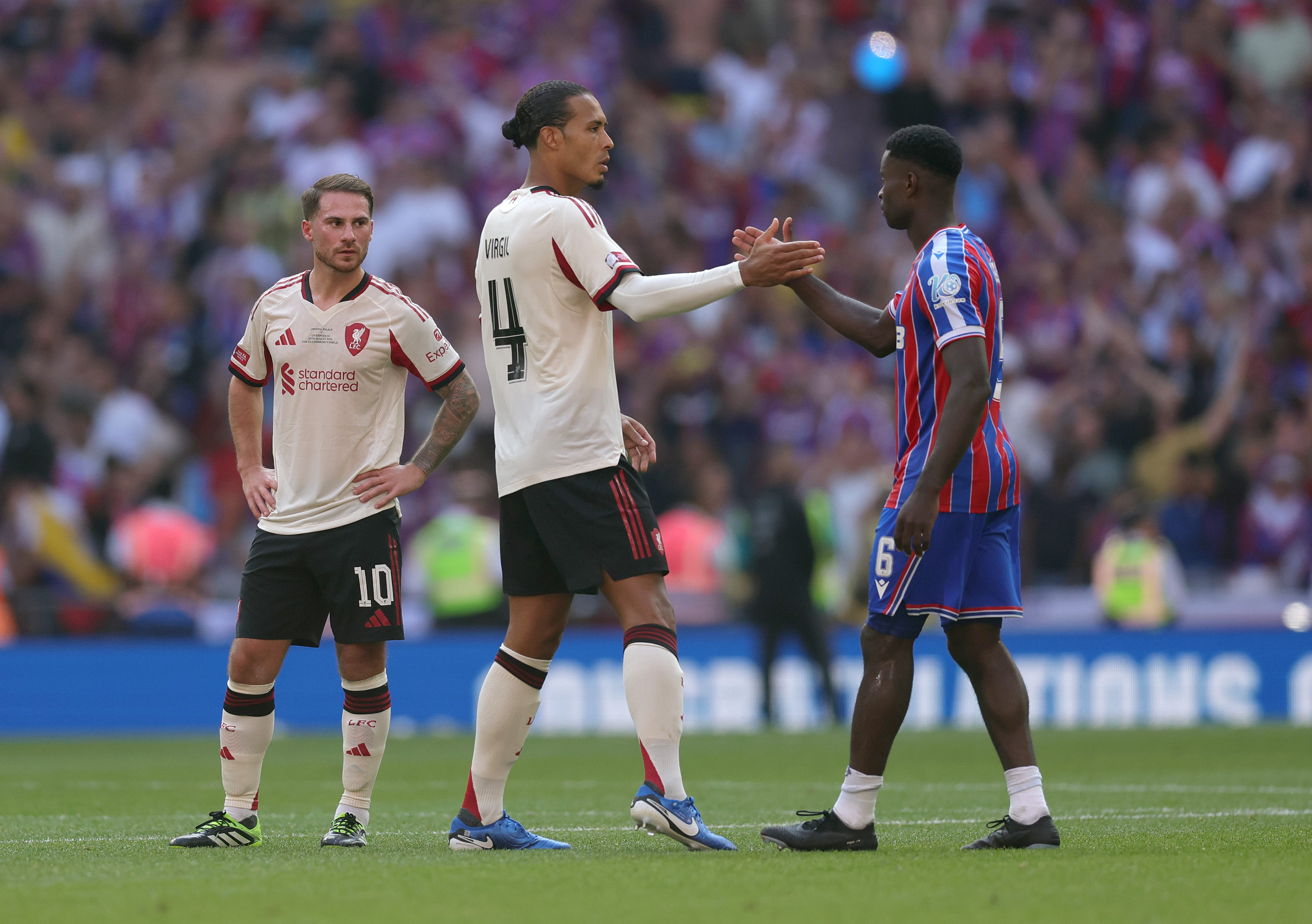 Crystal Palace officials reportedly sought out their Liverpool counterparts at the Community Shield to ask about their plans for Marc Guehi