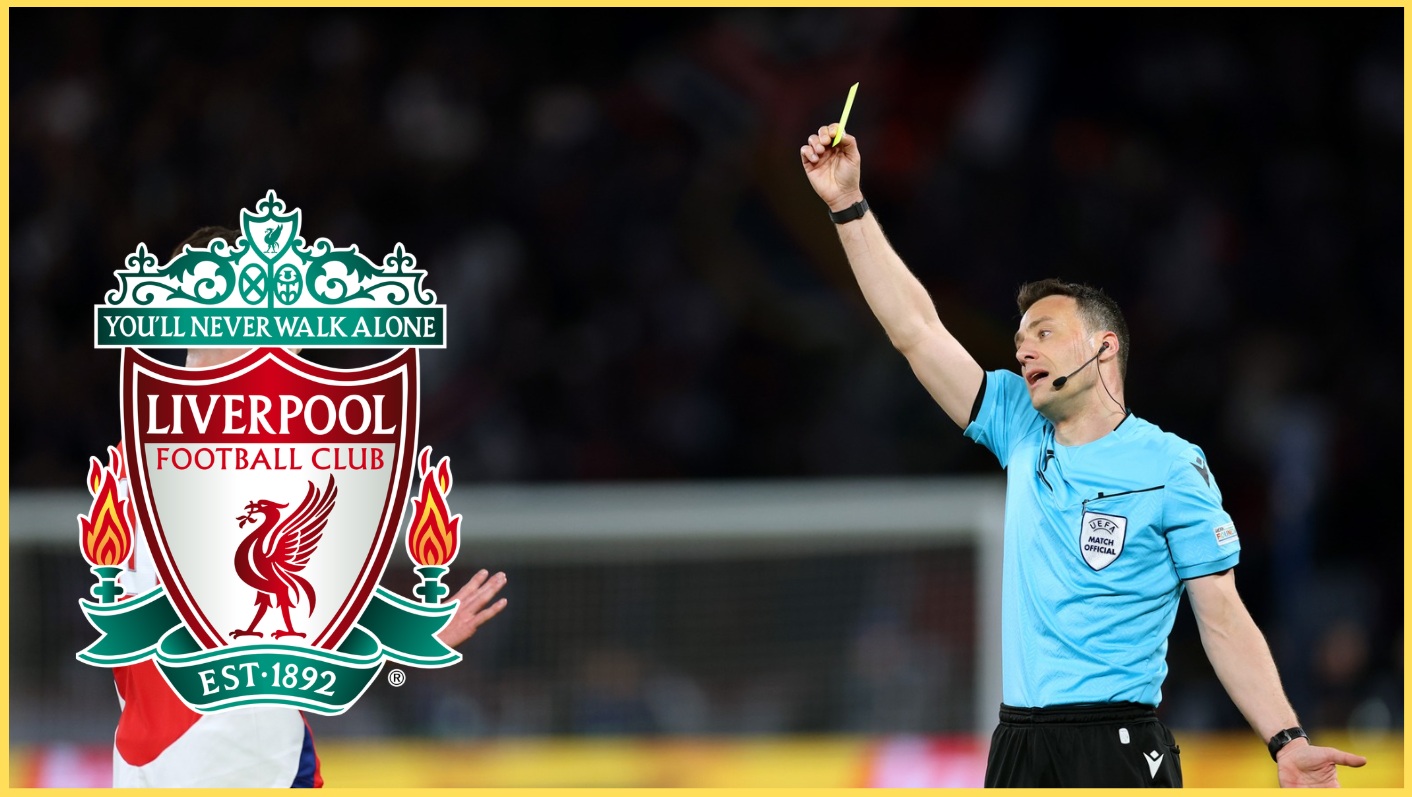 Felix Zwayer shows a yellow card during a Champions League fixture