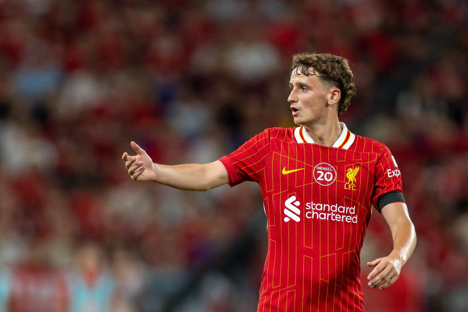 Tyler Morton of Liverpool in 2025