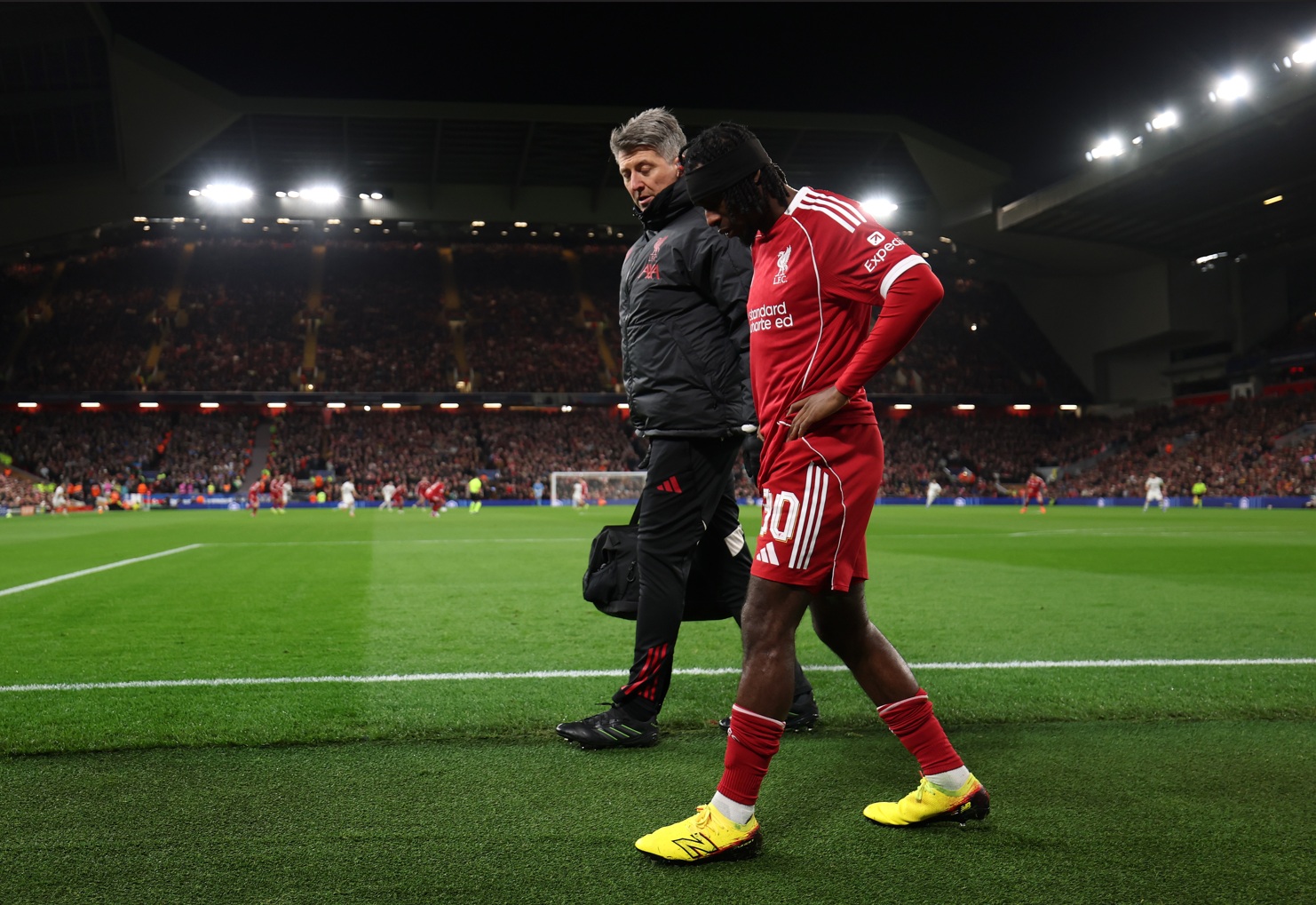 Liverpool haven't been helped by injuries to key players such as Jeremie Frimpong