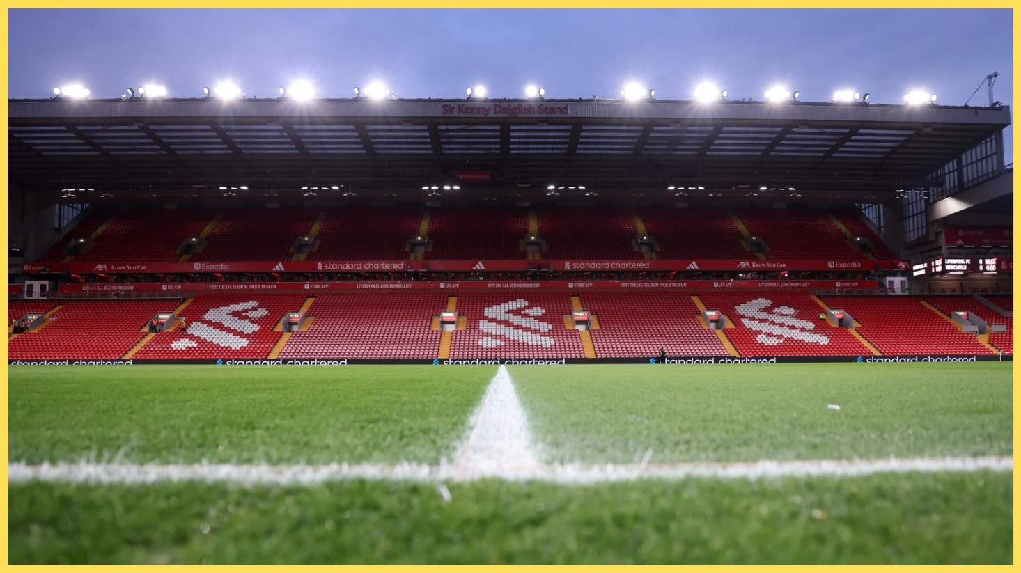 A view of the Sir Kenny Dalglish Stand at Anfield