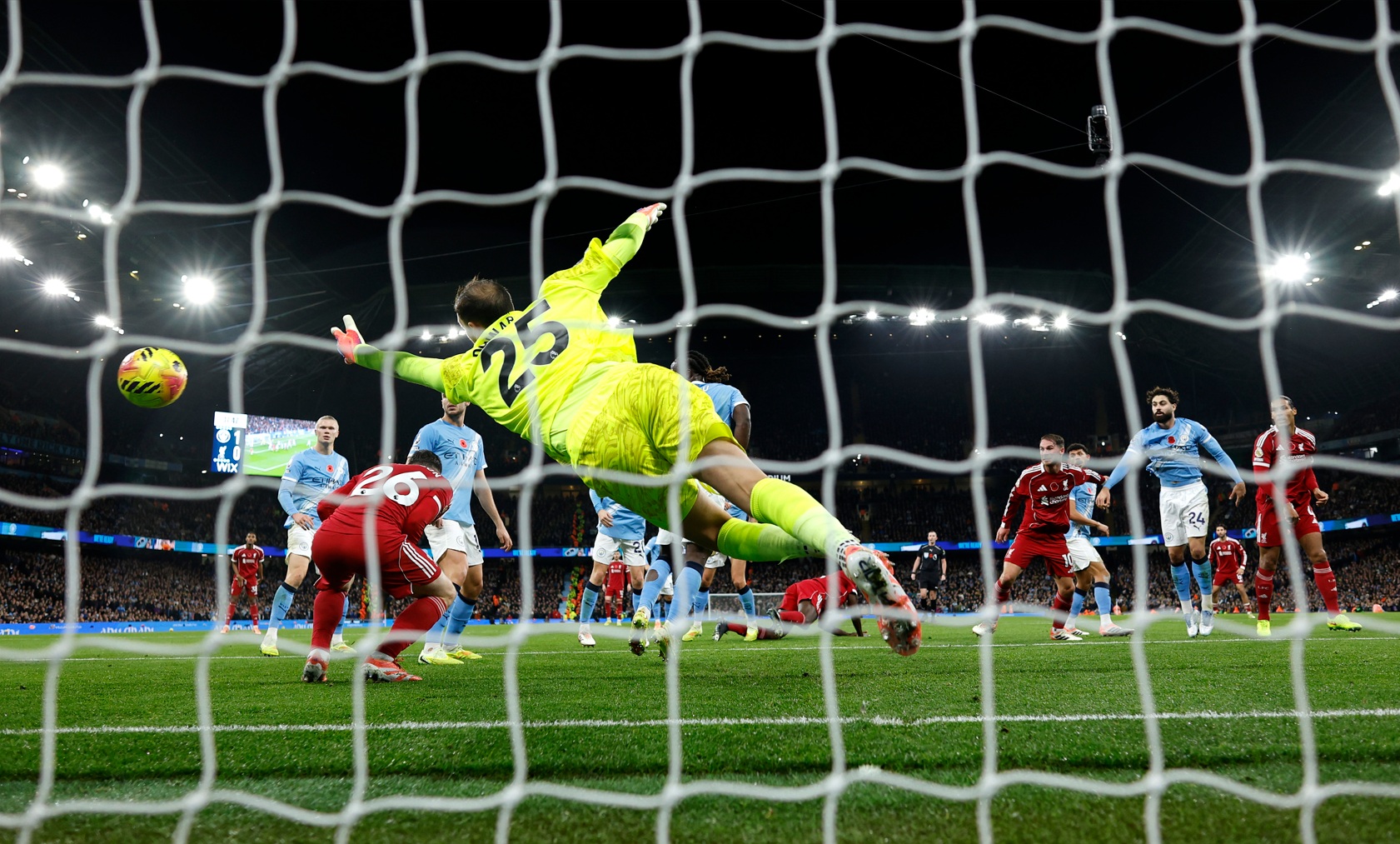 Virgil van Dijk's goal against Manchester City in November was disallowed after a VAR review
